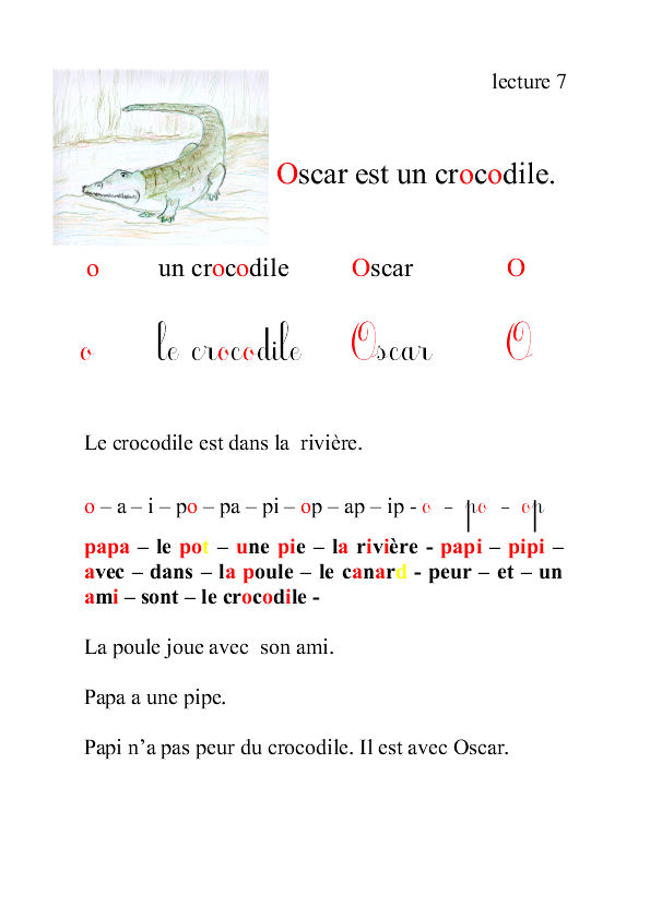 lecture 7 o le crocodile